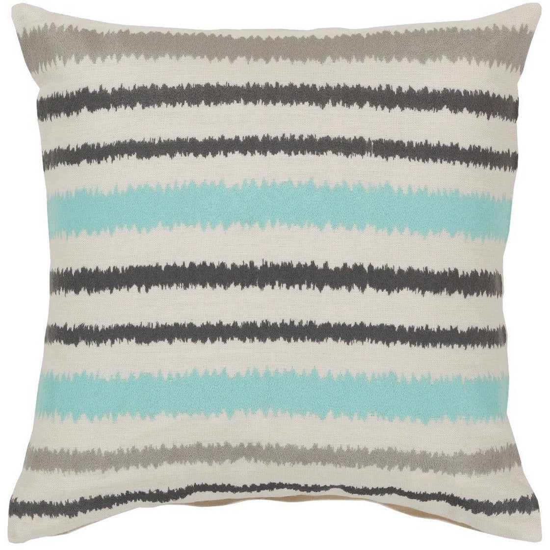 Decorative Pershore 20 Inch Striped Ikat Pillow Cover