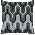 Decorative Peterlee 20 Inch Geometric Poly Or Feather Down Filled Pillow