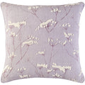 Decorative Pipa Purple 22 Inch Throw Pillow Cover