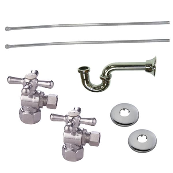 Decorative Polished Chrome Plumbing Supply Kit