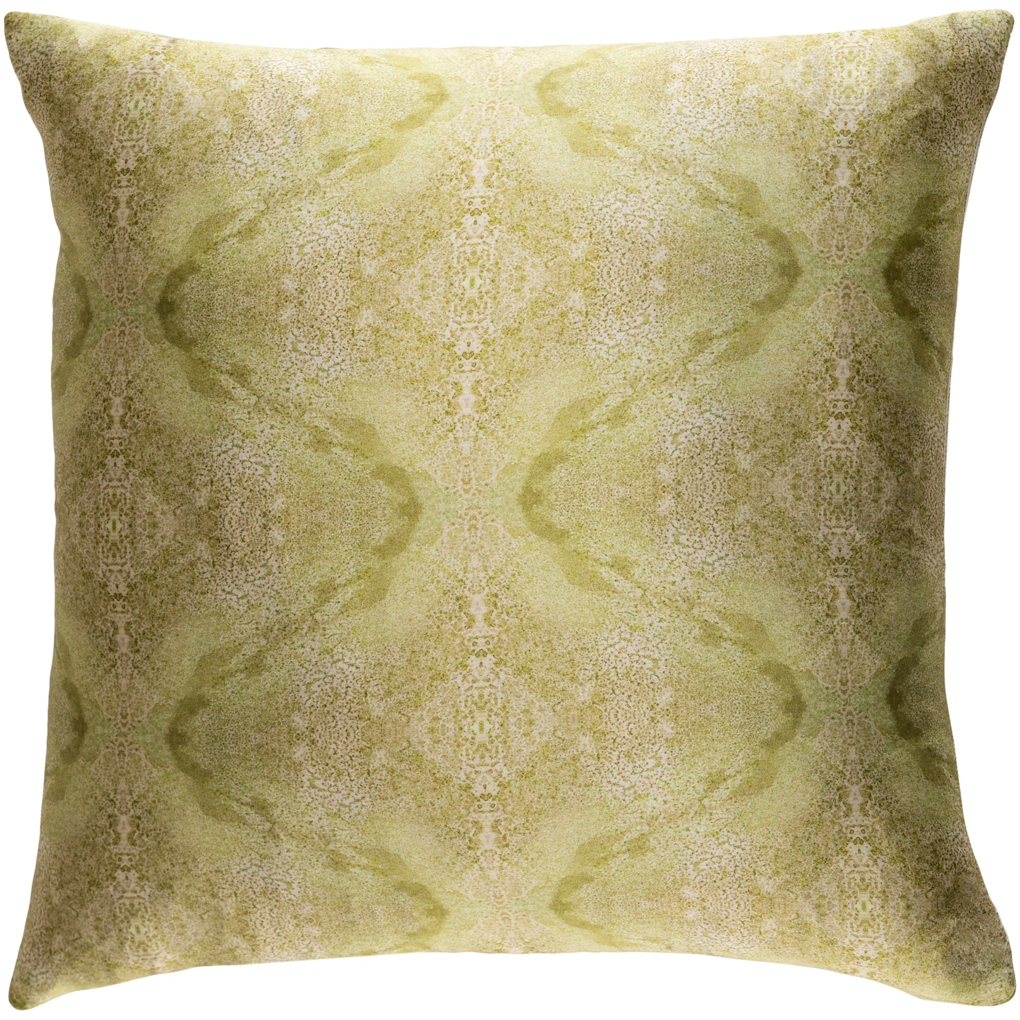 Decorative Puteaux Lime 20 Inch Throw Pillow Cover
