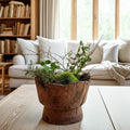 Decorative Reclaimed Wooden Bowl 12 Brown 14.0