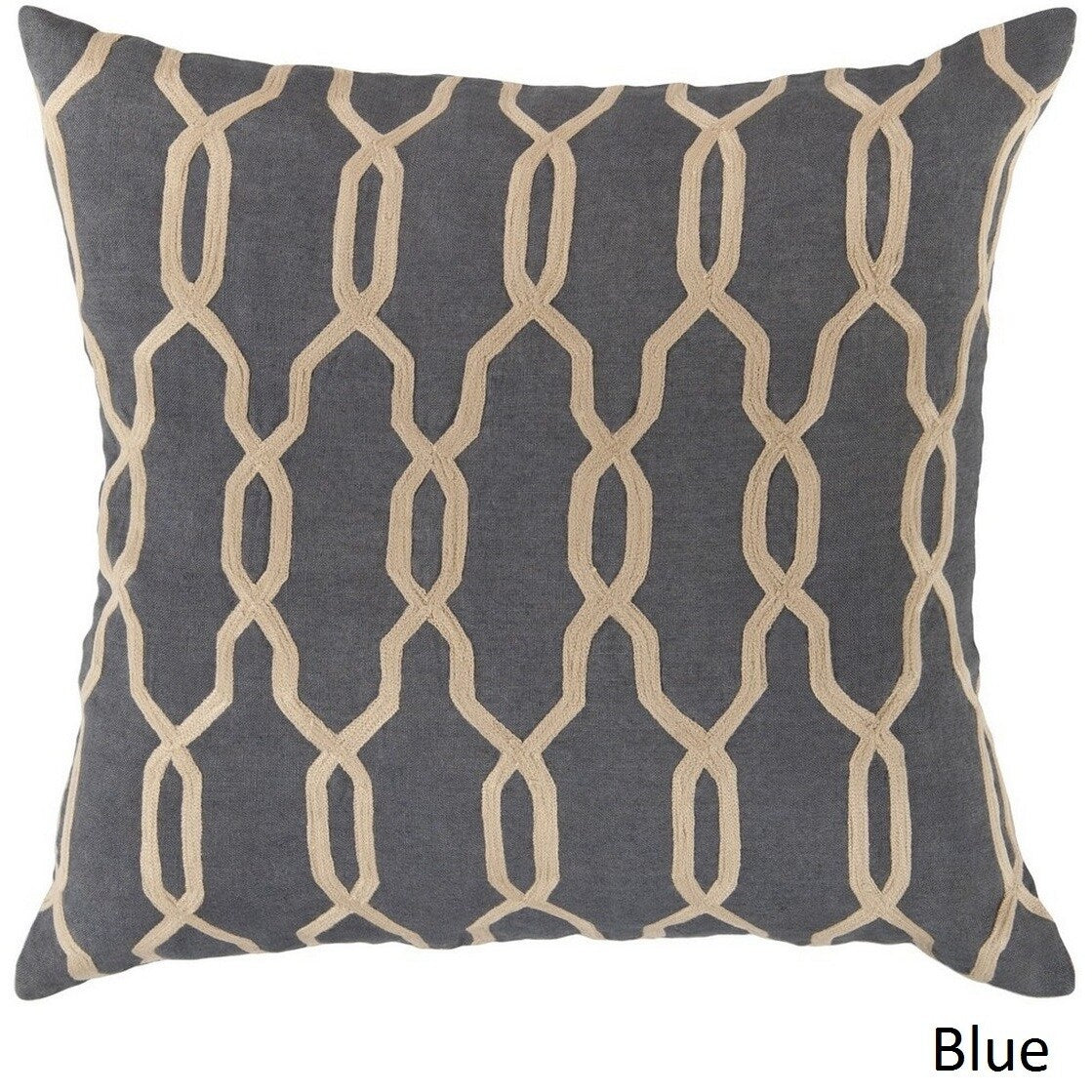 Decorative Rochford 18 Inch Trellis Poly Or Down Filled Pillow