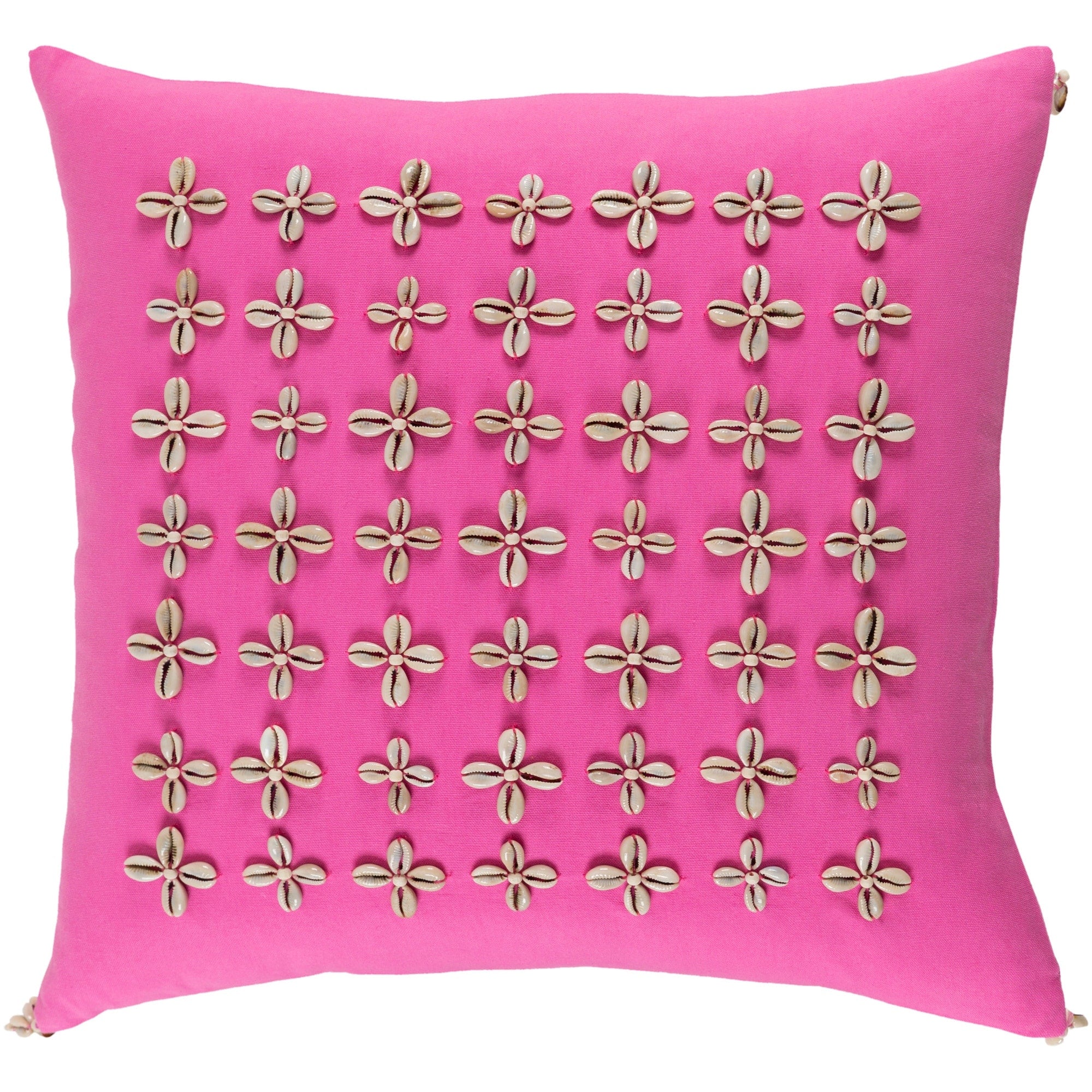 Decorative Rotorua Pink 20 Inch Throw Pillow Cover