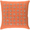 Decorative Rotorua Poppy 18 Inch Throw Pillow Cover
