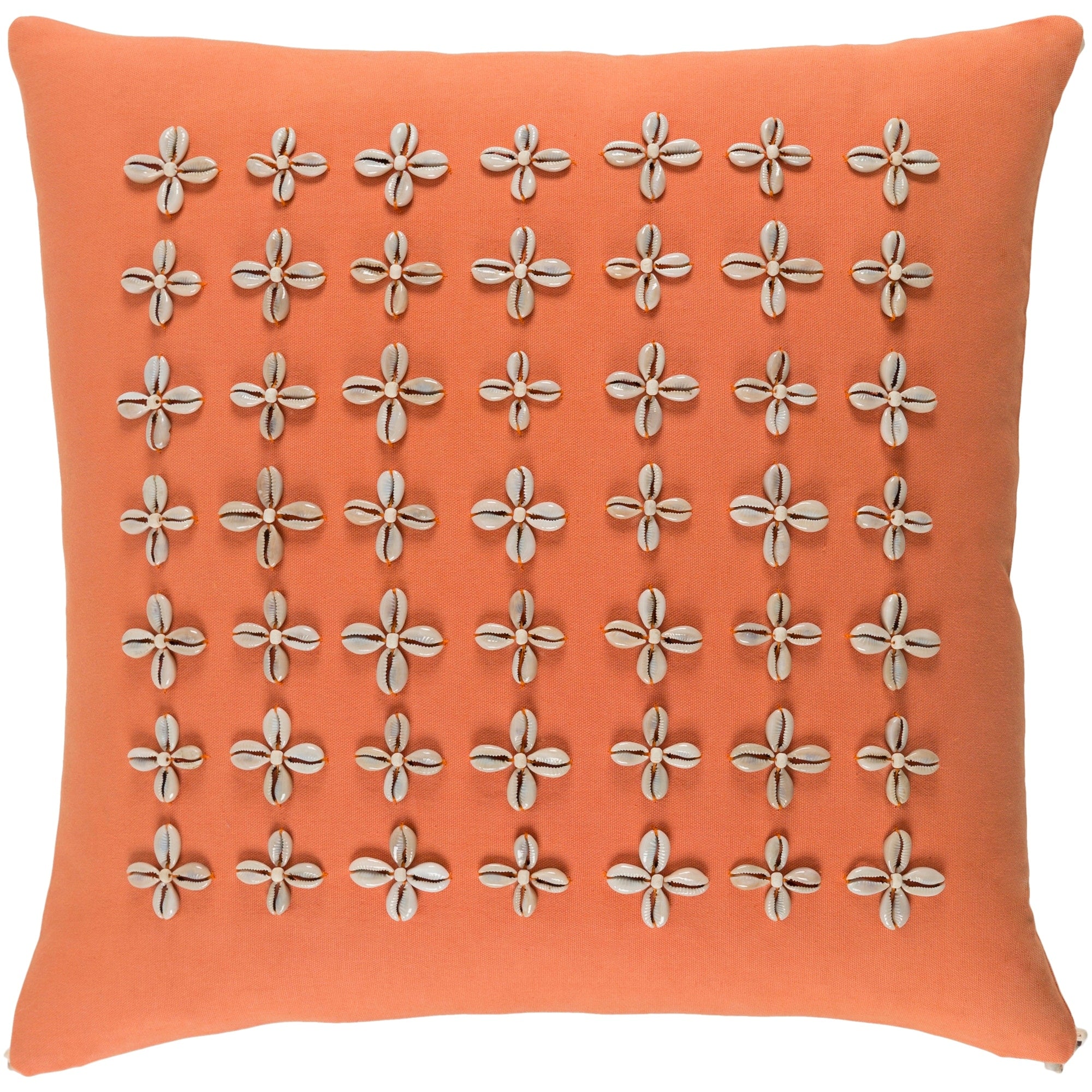 Decorative Rotorua Poppy 22 Inch Throw Pillow Cover