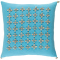Decorative Rotorua Sky Blue 18 Inch Throw Pillow Cover