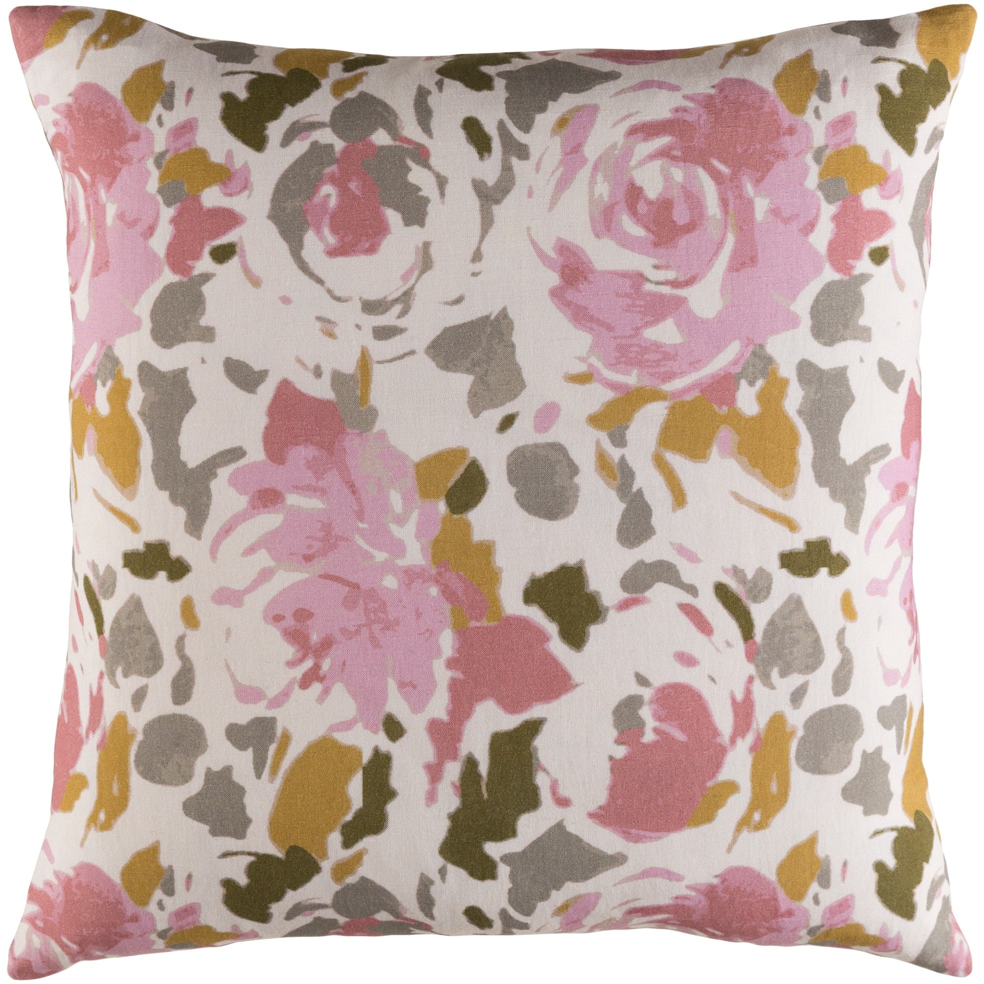 Decorative Sain Pale Pink 22 Inch Throw Pillow Cover