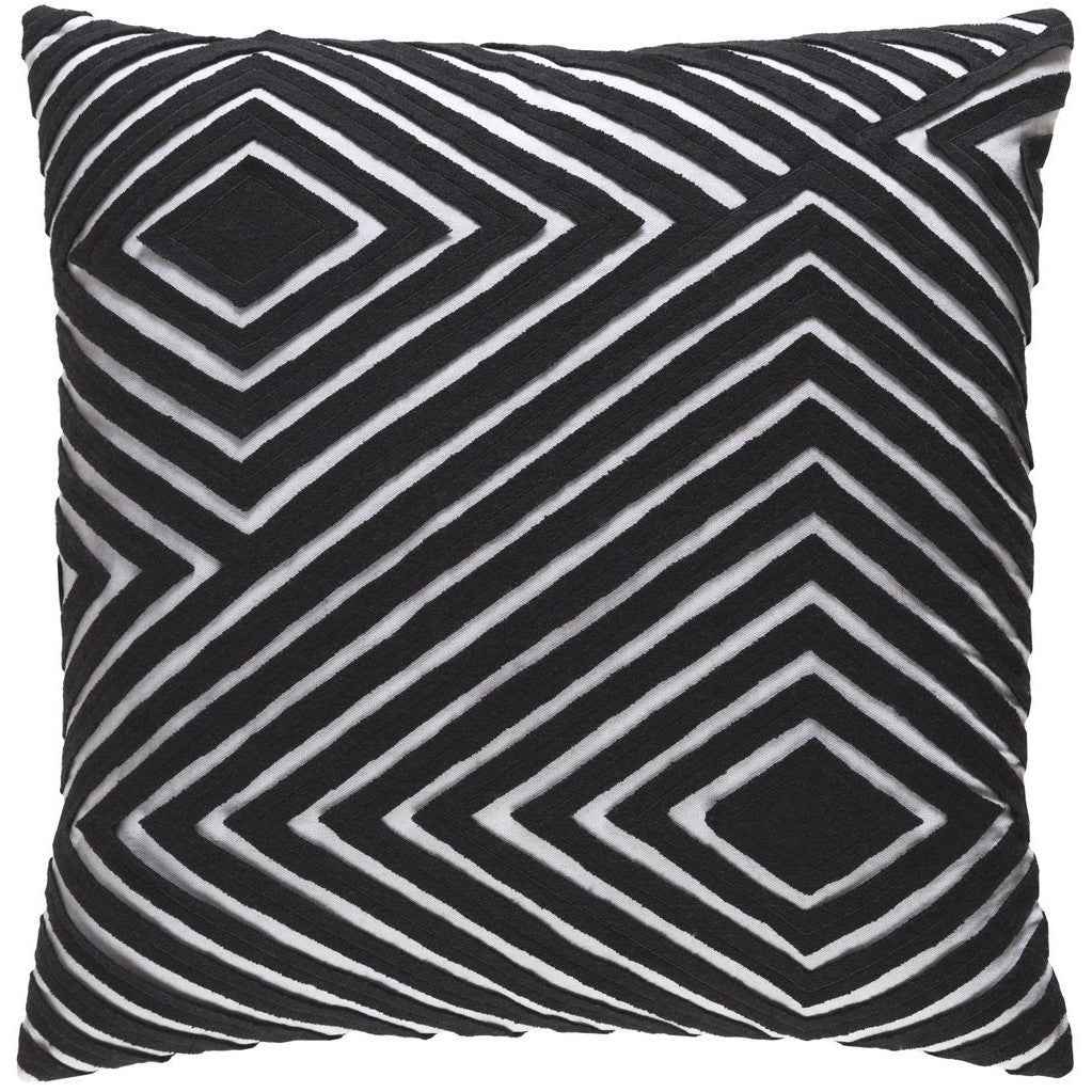 Decorative Sandi 18 Inch Feather Down Or Poly Filled Throw Pillow