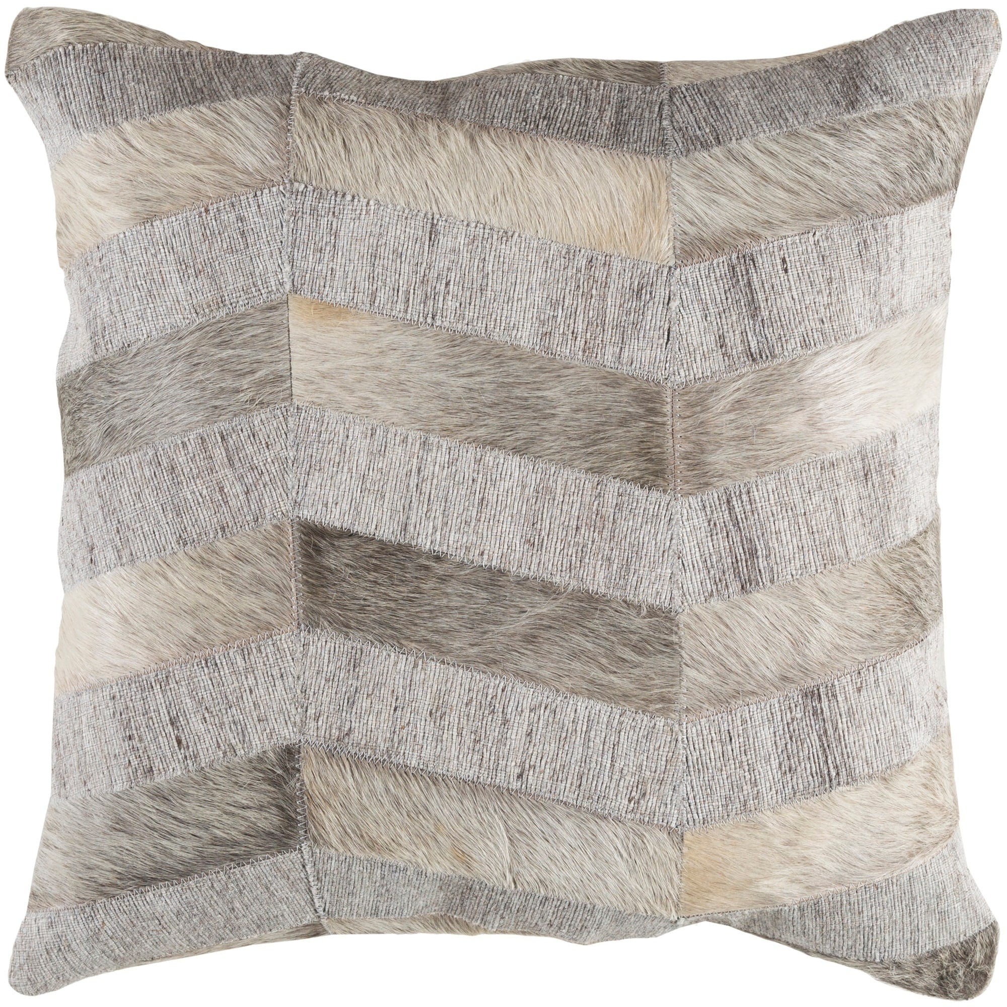 Decorative Schley Grey 20 Inch Throw Pillow Cover