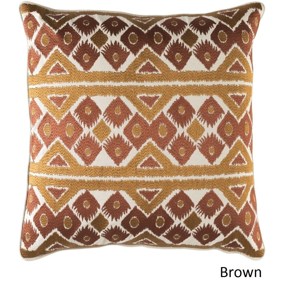 Decorative Sigatoka 22 Inch Feather Down Or Poly Filled Throw Pillow