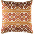 Decorative Sigatoka Brown 22 Inch Throw Pillow Cover