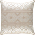 Decorative Sigatoka Khaki 22 Inch Throw Pillow Cover