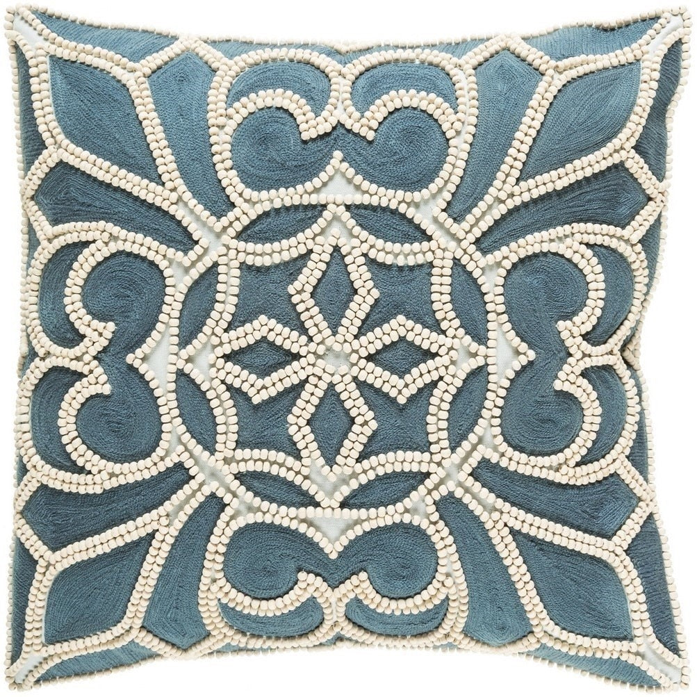 Decorative Soham 22 Inch Feather Down Or Poly Filled Throw Pillow