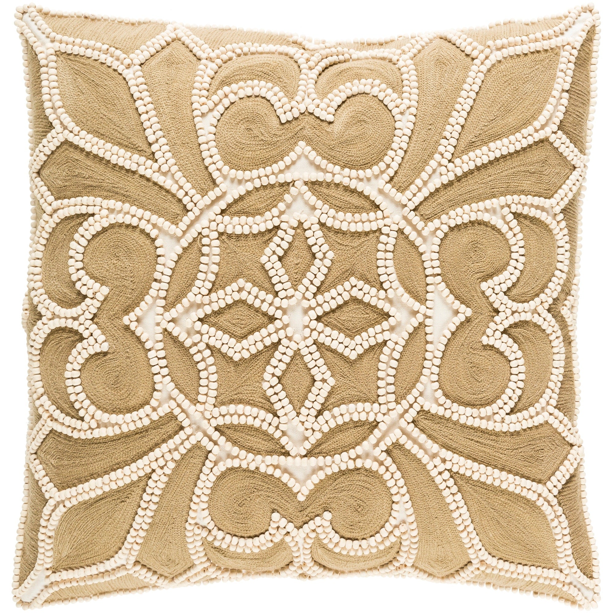 Decorative Soham Camel 22 Inch Throw Pillow Cover