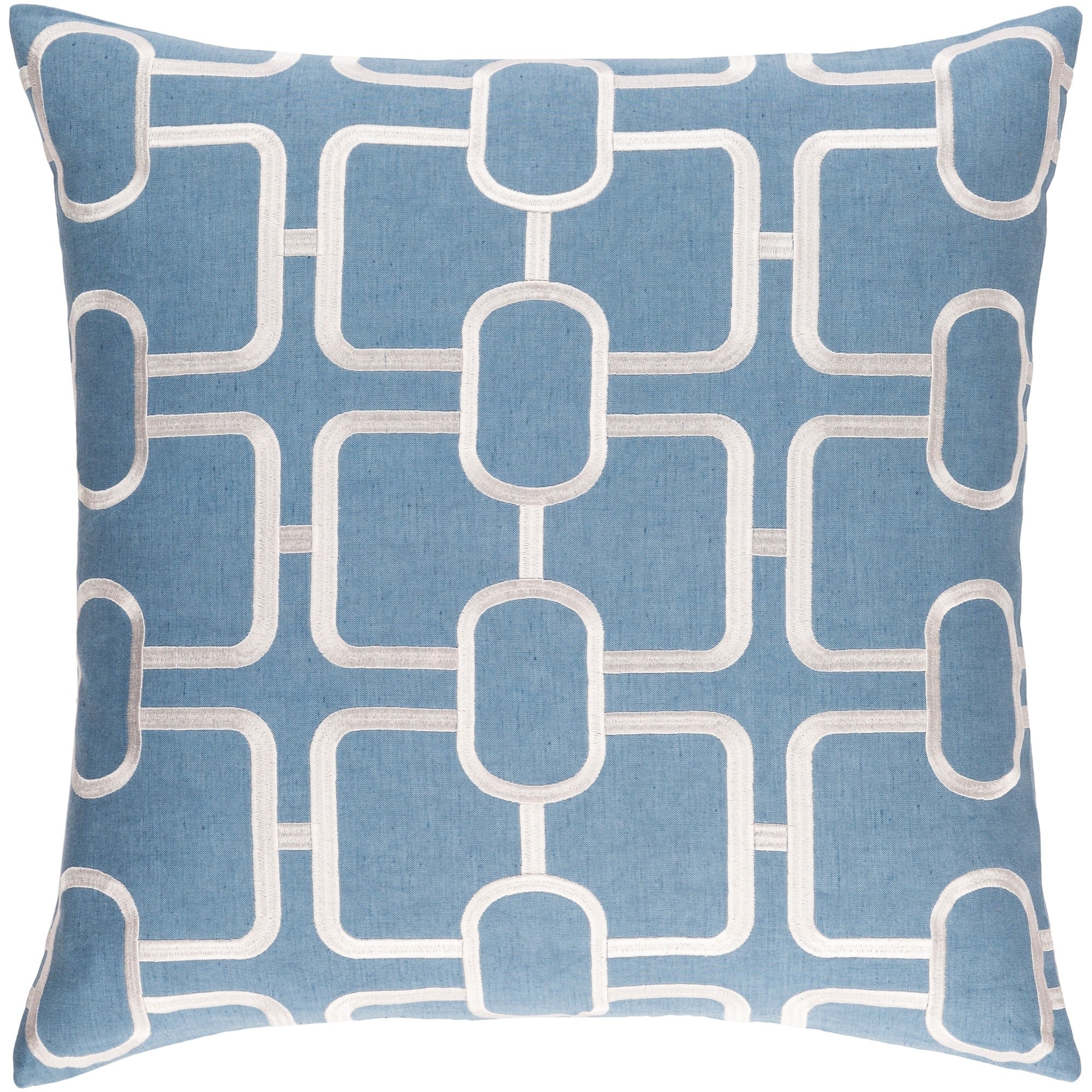 Decorative Stains Denim 20 Inch Throw Pillow Cover