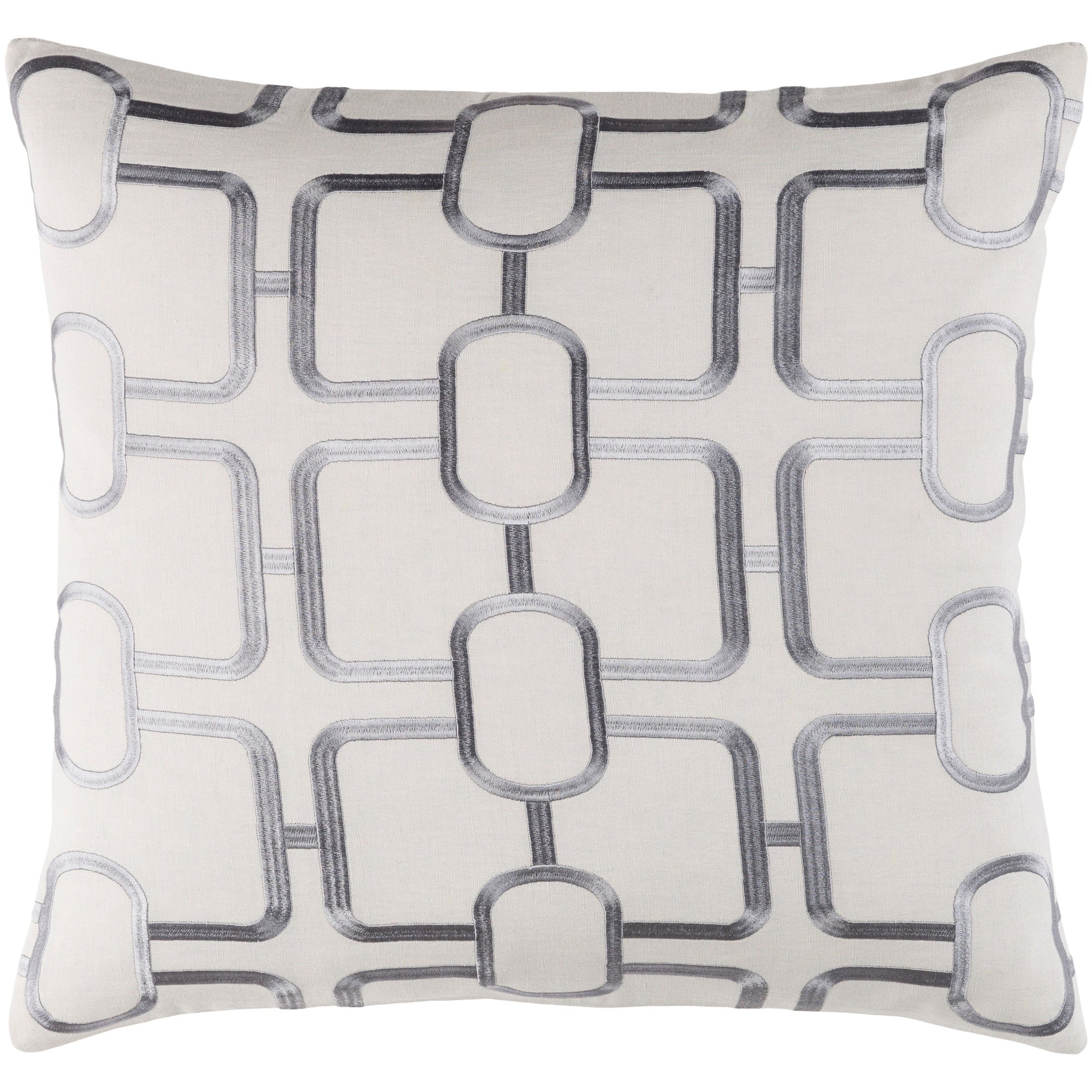 Decorative Stains Light Grey 18 Inch Throw Pillow Cover