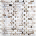 Decorative Stone Accent 5 8X1 Inch Brick Joint Mosaic Tile In Panaro Blend 12.75X12