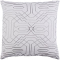 Decorative Stone White 22 Inch Throw Pillow Cover