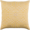 Decorative Stone Yellow 22 Inch Throw Pillow Cover