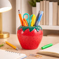 Decorative Strawberry Pencil Cup Storage 4 Red 4.0