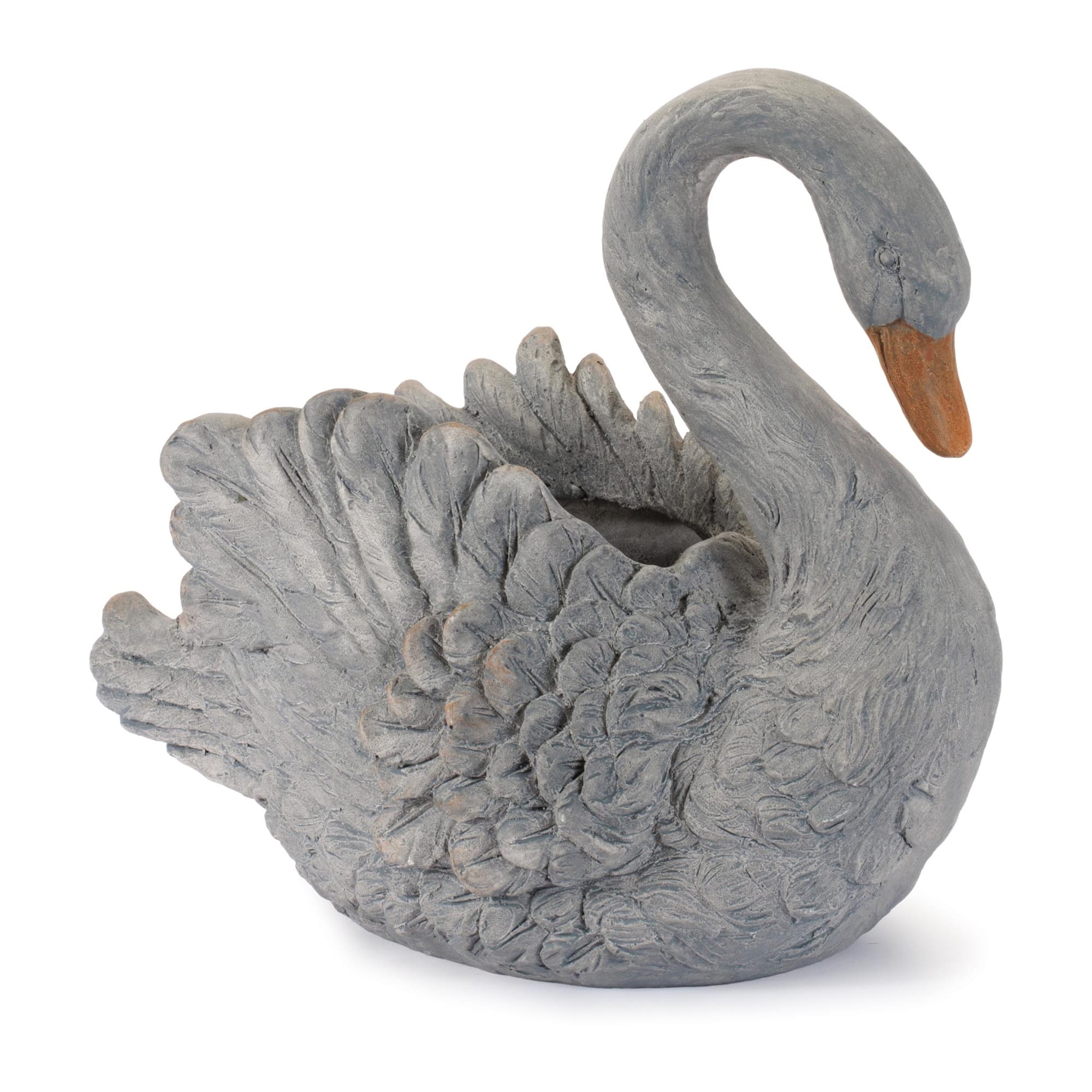 Decorative Swan Resin Planter 18 L