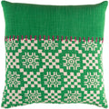 Decorative Turner Green 22 Inch Throw Pillow Cover