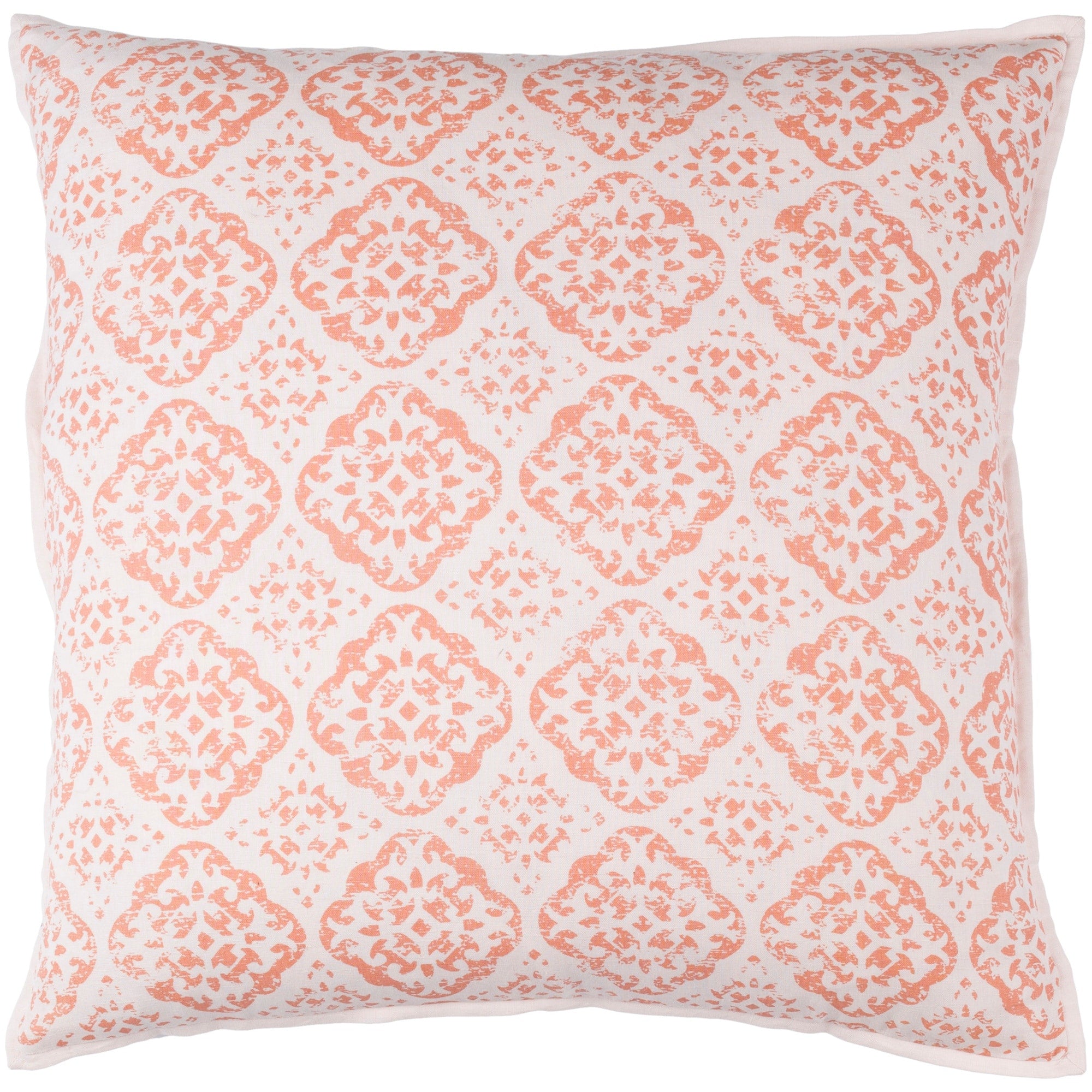 Decorative Villeurbanne Light Pink 18 Inch Throw Pillow Cover
