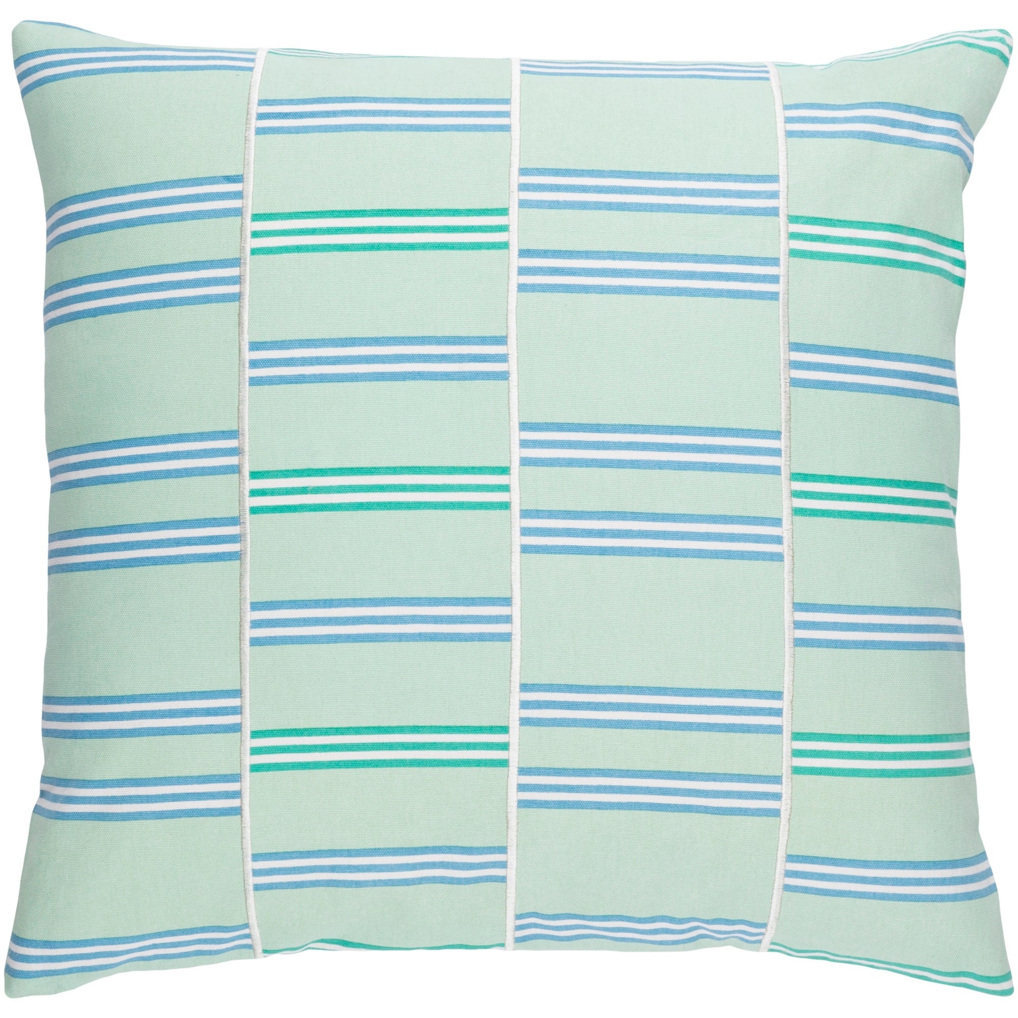 Decorative Vitrolles Mint 18 Inch Throw Pillow Cover