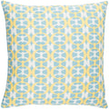 Decorative Westbury Aqua Blue 18 Inch Throw Pillow Cover