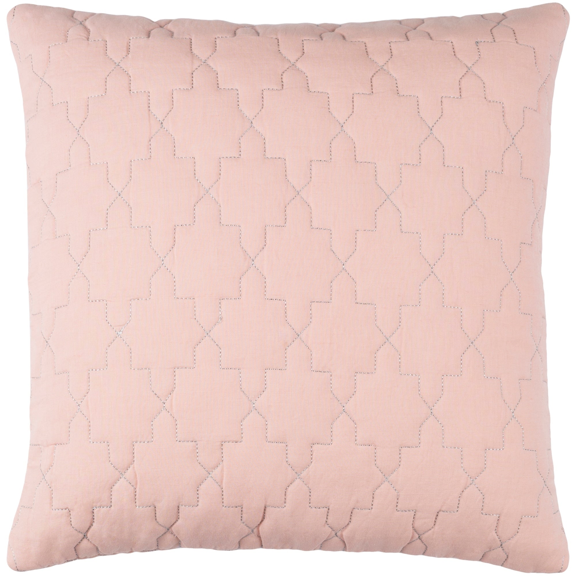 Decorative Wigan Peach 18 Inch Throw Pillow Cover