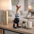Decorative Wooden Duck Figurine Sculpture 16.0
