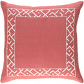 Decorative Yonge Terracotta 18 Inch Throw Pillow Cover