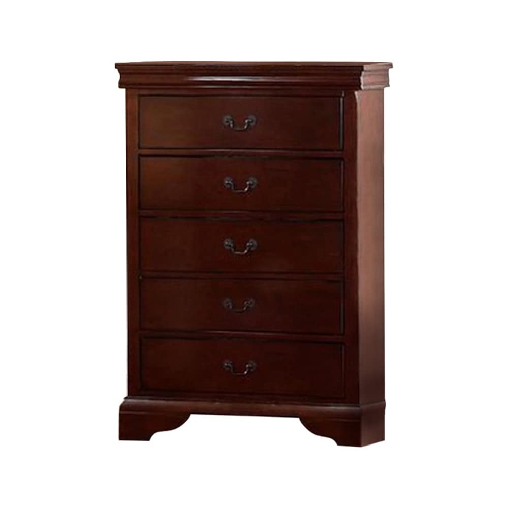 Decorously Functional Pine Wood Plywood Birch Veneer Chest Cherry