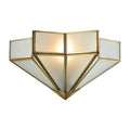 Decostar 8 High 1 Light Sconce Brushed Brass 8 Inch Tall