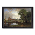Dedham Lock And Mill C 1820 John Constable Custom Framed Canvas