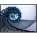Deep Blue By Rana Jabeen Framed Canvas Wall Art Print