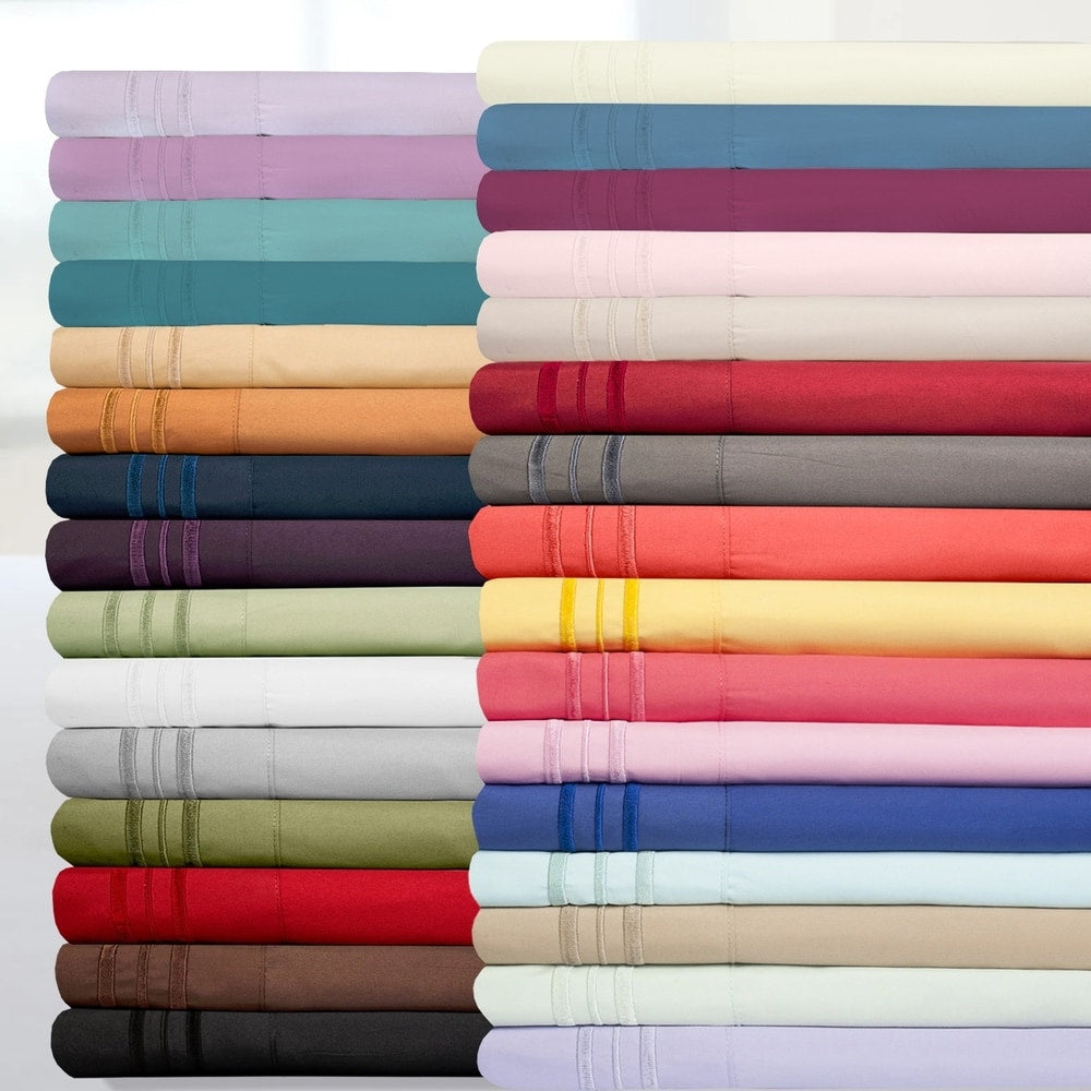 Deep Pocket Soft Microfiber 4 Piece Sheet Set