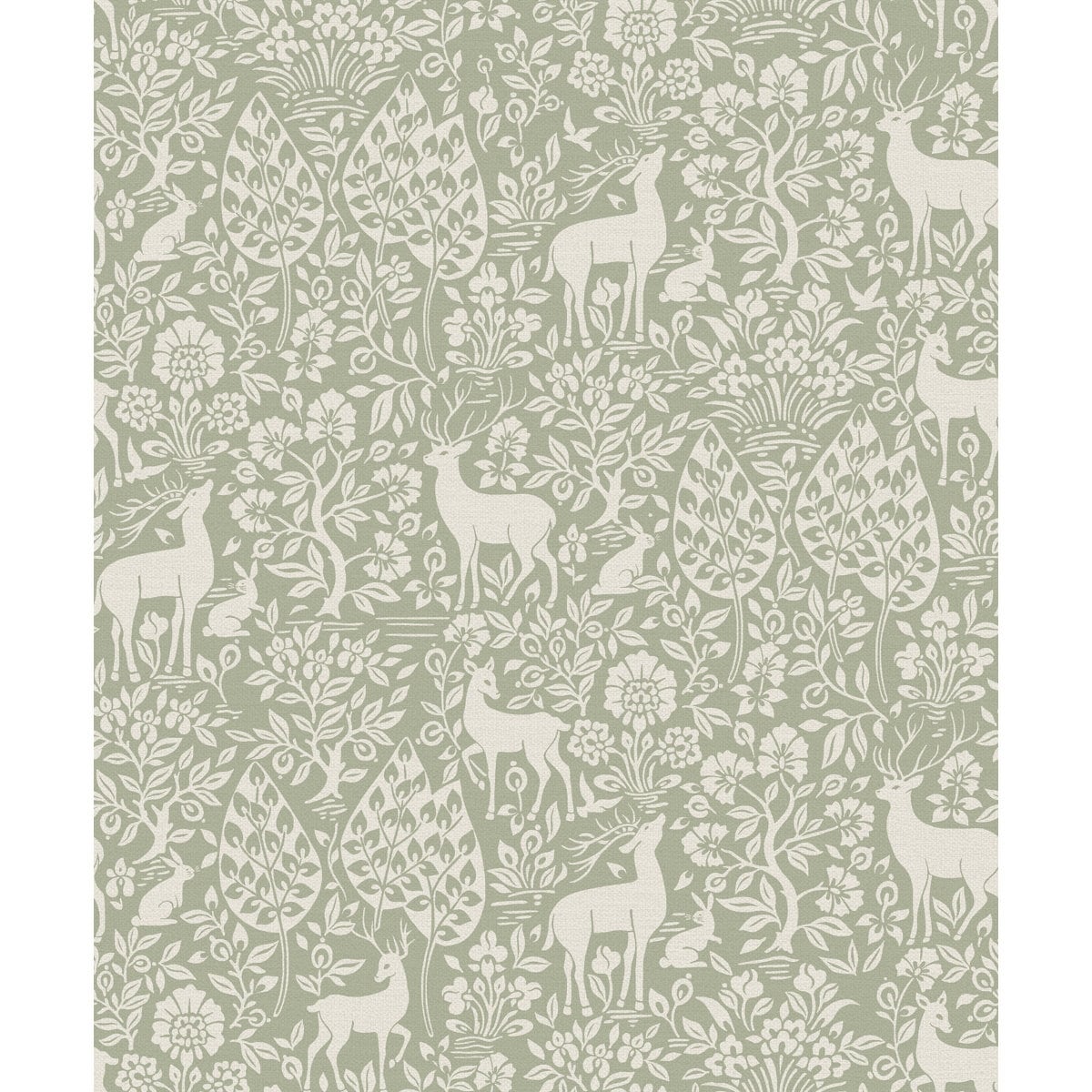 Deer Woods Non Pasted Wallpaper 396In. X 21In. Covers 56 Square Feet