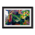 Deer In A Monastery Garden 1912 Franz Marc Custom Framed Print