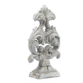 Deki Sculptural Tabletop Decor Baroque Inspired Crested Arrow Gray