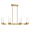 Del Mar 8 Light Led Chandelier In Warm Brass By Breegan Jane