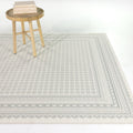 Delahunt Micro Print Border Indoor Outdoor Area Rug