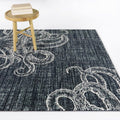 Delaney Coastal Octopus Area Rug 53 X 7