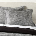 Delano Black and White Linen and Cotton King Duvet Cover
