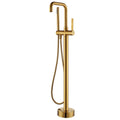 Delara Freestanding Chrome Tub Faucet With Hand Shower