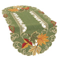 Delicate Leaves Embroidered Cutwork Fall Table Runner 16 By 34 Inch