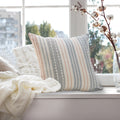 Delicate Textured Striped Throw Pillow