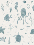 Scalamandre Della Wallpaper Swatch by Sandberg, Ocean Blue