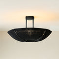 Delphine Black Jute Pendant Light